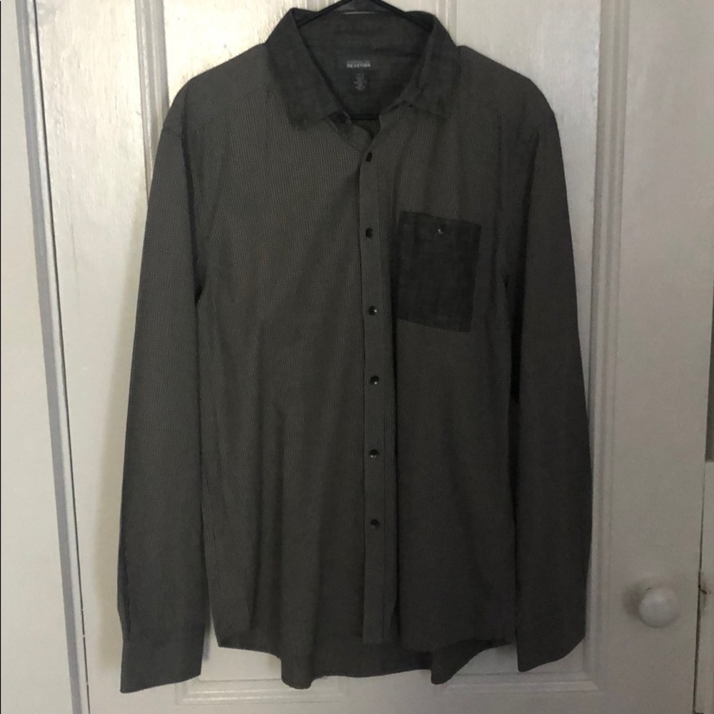 {Kenneth Cole Reaction} grey dress shirt